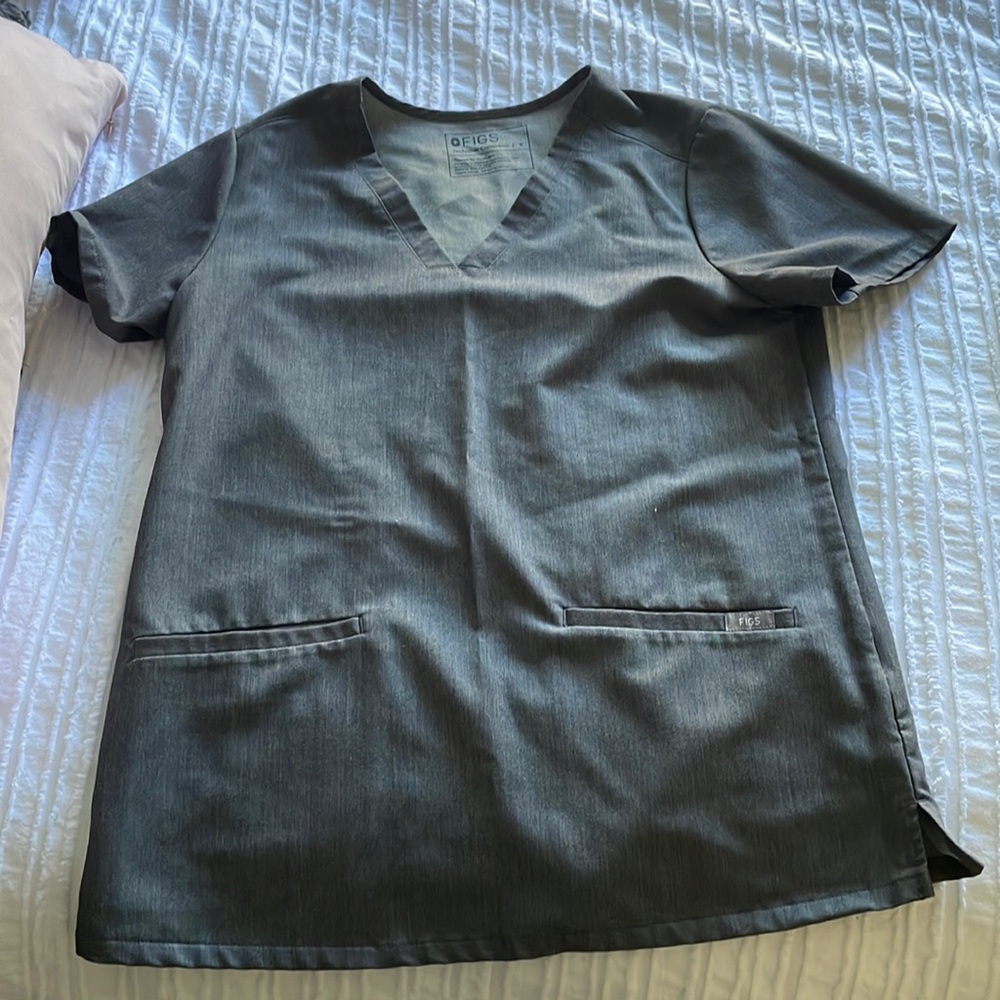 Small Figs Technical Collection Scrub Top. Worn once, no flaws.
